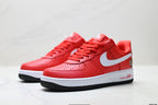 Nike Air Force 1 '07 LV8 Bear Graphic Low-Top Sneakers – Red/White