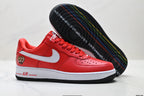 Nike Air Force 1 '07 LV8 Bear Graphic Low-Top Sneakers – Red/White