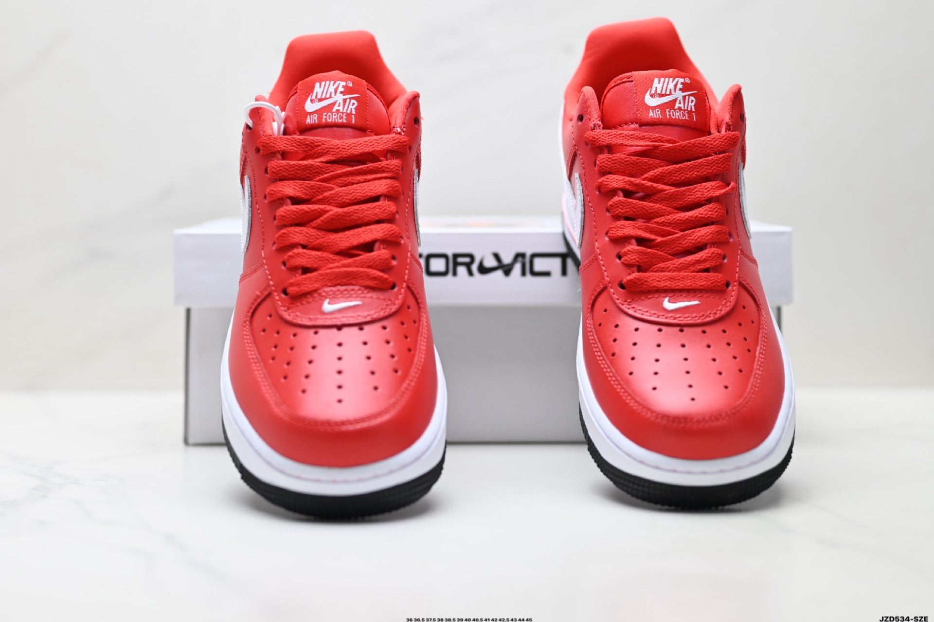 Nike Air Force 1 '07 LV8 Bear Graphic Low-Top Sneakers – Red/White