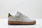 Nike Air Force 1 '07 LV8 Utility Graphic Low-Top Sneakers – White/Beige/Gum