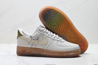 Nike Air Force 1 '07 LV8 Utility Graphic Low-Top Sneakers – White/Beige/Gum