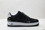Nike Air Force 1 '07 LV8 Graphic Low-Top Sneakers – Black/White
