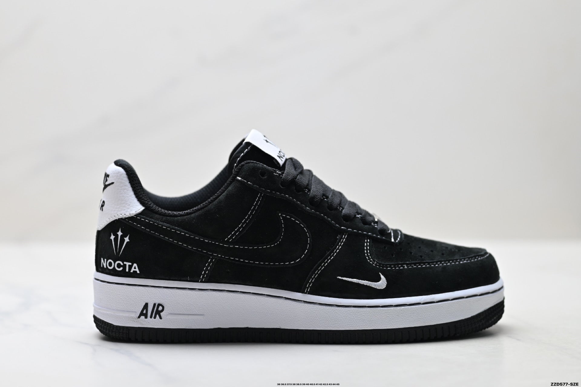 Nike Air Force 1 '07 LV8 Graphic Low-Top Sneakers – Black/White