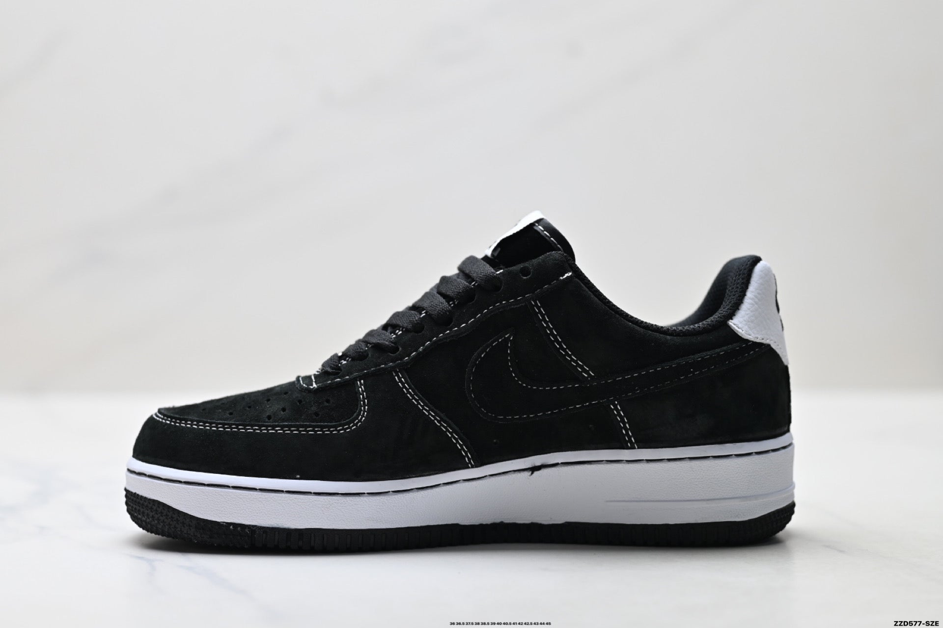 Nike Air Force 1 '07 LV8 Graphic Low-Top Sneakers – Black/White