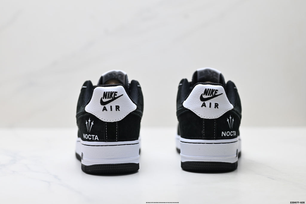 Nike Air Force 1 '07 LV8 Graphic Low-Top Sneakers – Black/White