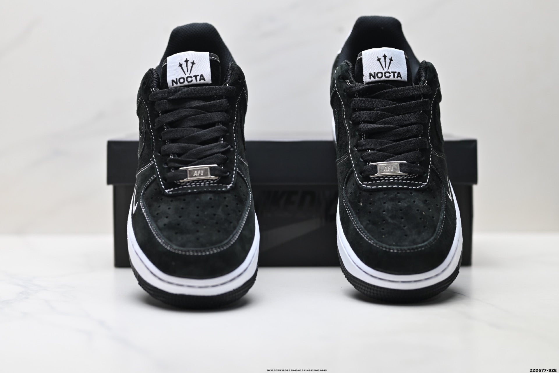 Nike Air Force 1 '07 LV8 Graphic Low-Top Sneakers – Black/White