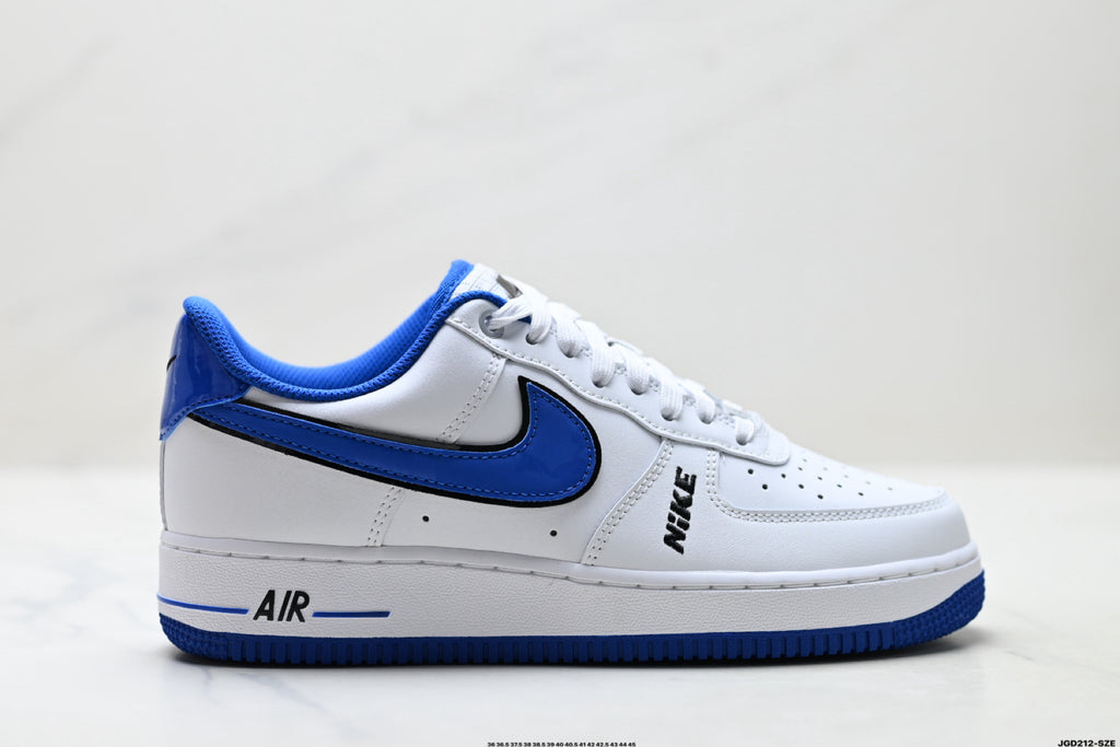 Nike Air Force 1 '07 LV8 Low-Top Sneakers – White/Royal Blue