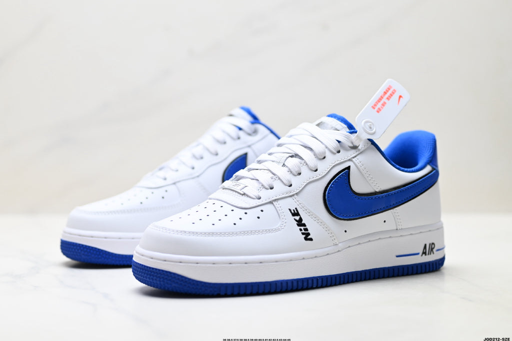 Nike Air Force 1 '07 LV8 Low-Top Sneakers – White/Royal Blue
