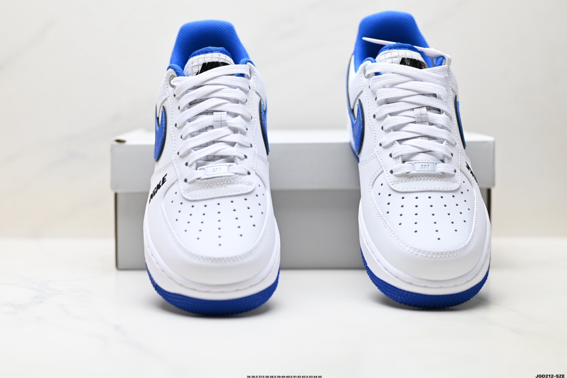 Nike Air Force 1 '07 LV8 Low-Top Sneakers – White/Royal Blue