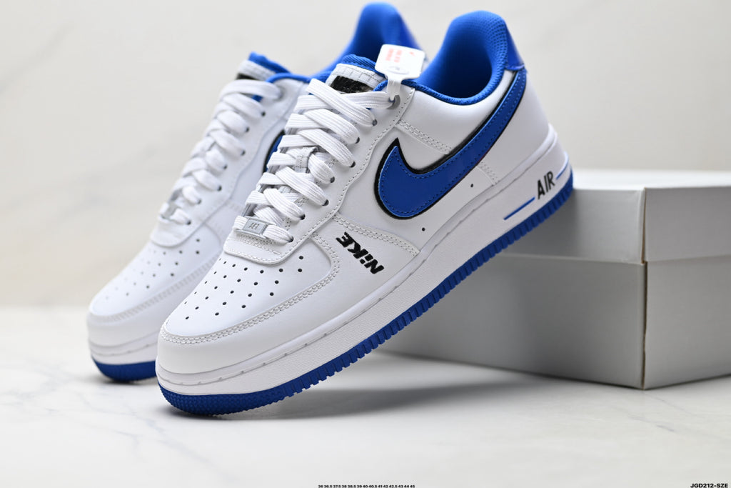 Nike Air Force 1 '07 LV8 Low-Top Sneakers – White/Royal Blue