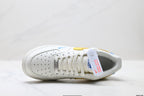 Nike Air Force 1 '07 LV8 Low-Top Sneakers – White/Yellow/Blue