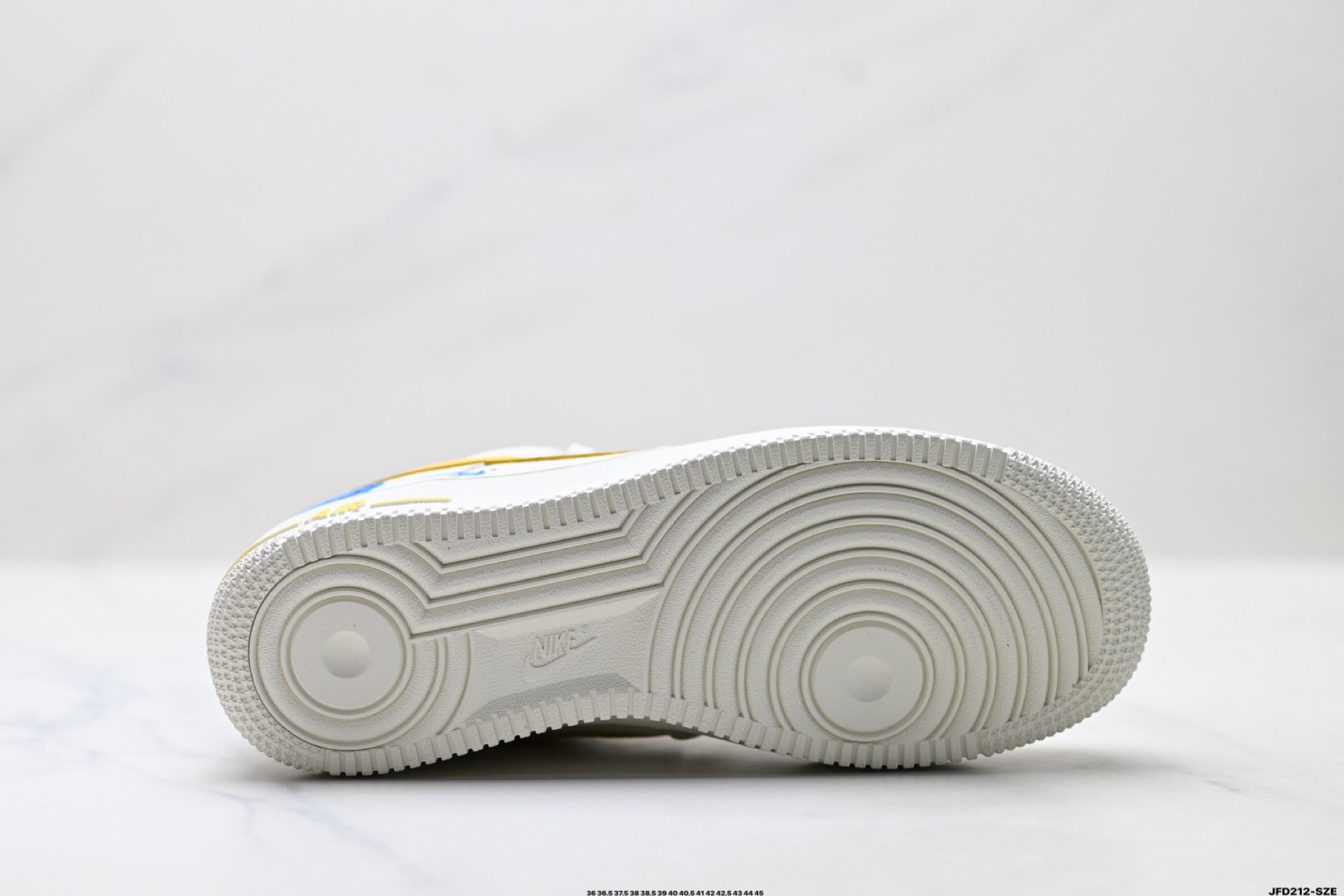 Nike Air Force 1 '07 LV8 Low-Top Sneakers – White/Yellow/Blue