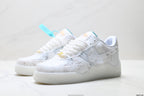 Nike Air Force 1 '07 LV8 Marble Low-Top Sneakers – White/Aqua