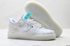 Nike Air Force 1 '07 LV8 Marble Low-Top Sneakers – White/Aqua