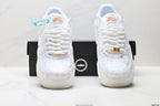 Nike Air Force 1 '07 LV8 Marble Low-Top Sneakers – White/Aqua