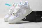 Nike Air Force 1 '07 LV8 Marble Low-Top Sneakers – White/Aqua