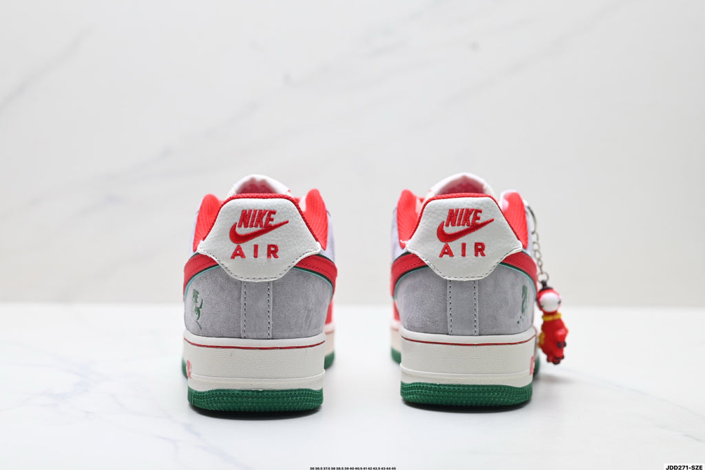Nike Air Force 1 '07 LV8 Lunar New Year Low-Top Sneakers – Red/White/Green