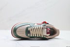 Nike Air Force 1 '07 LV8 Lunar New Year Low-Top Sneakers – Green/Burgundy