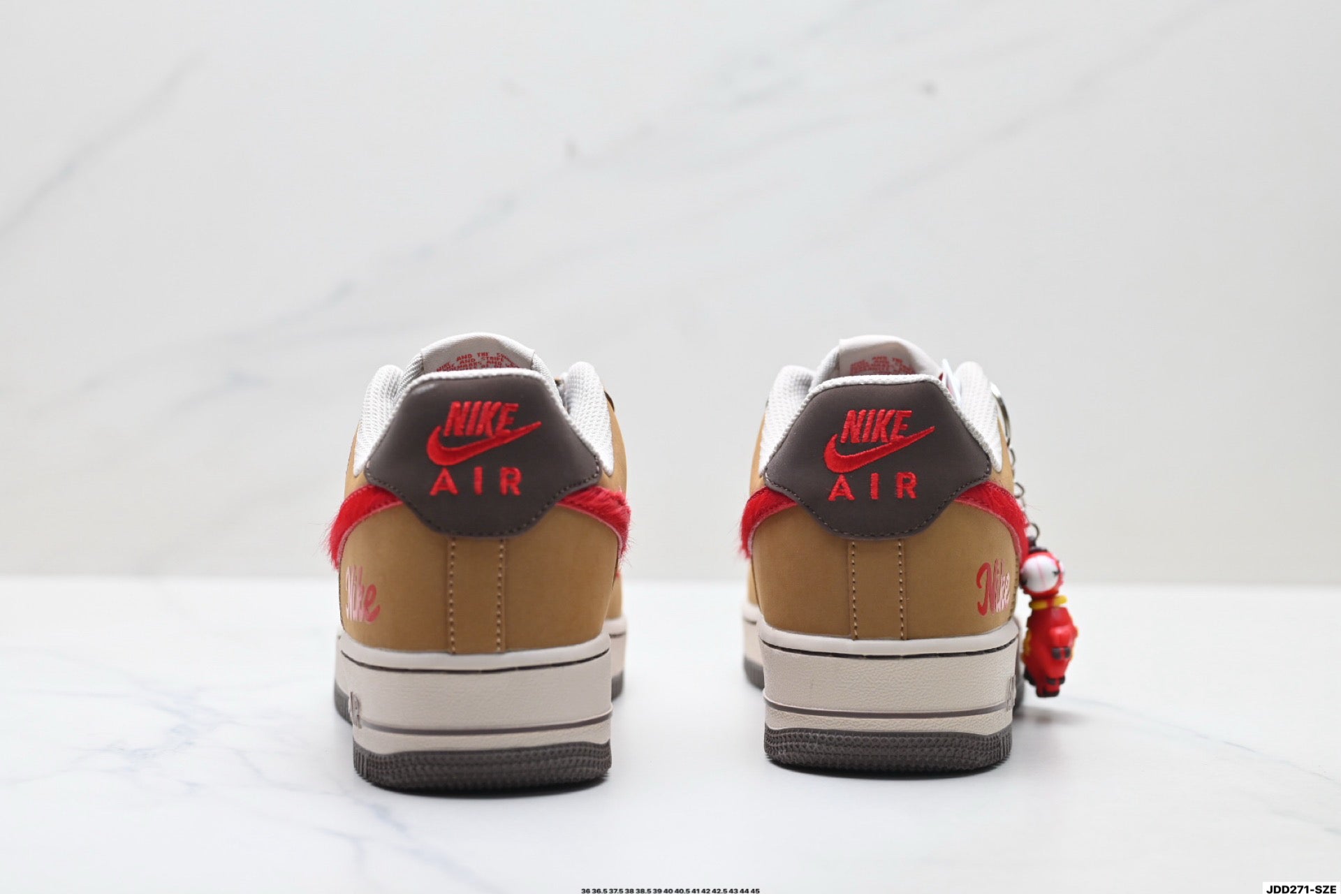 Nike Air Force 1 '07 LV8 Lunar New Year Low-Top Sneakers – Brown/Red
