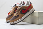 Nike Air Force 1 '07 LV8 Lunar New Year Low-Top Sneakers – Brown/Red
