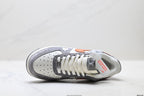 Nike Air Force 1 '07 LV8 Monogram Graphic Low-Top Sneakers – Grey/Orange