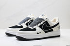 Nike Air Force 1 '07 LV8 Contrast Graphic Low-Top Sneakers – Black/White