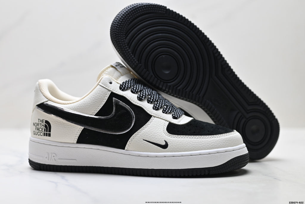 Nike Air Force 1 '07 LV8 Contrast Graphic Low-Top Sneakers – Black/White