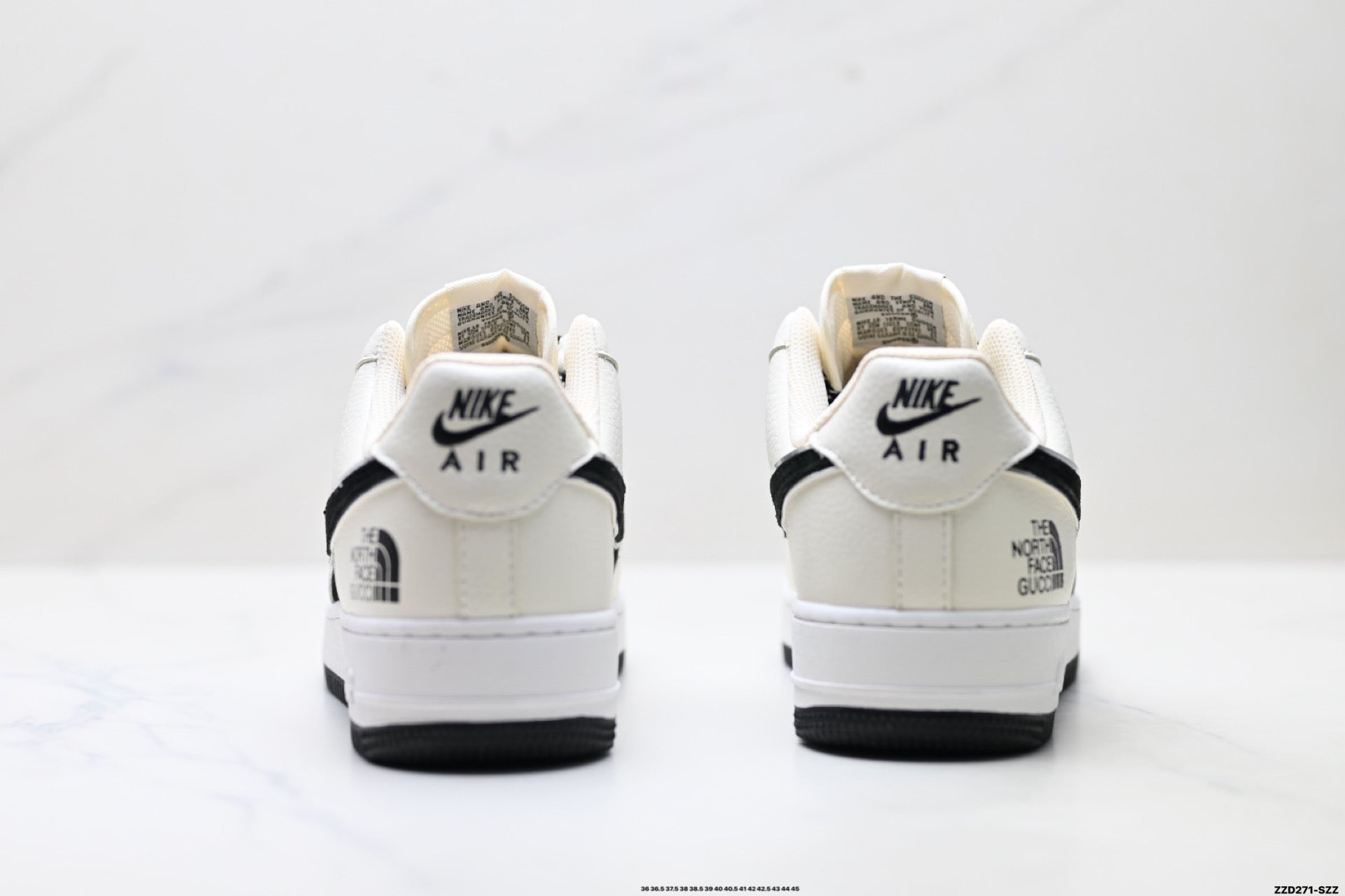 Nike Air Force 1 '07 LV8 Contrast Graphic Low-Top Sneakers – Black/White