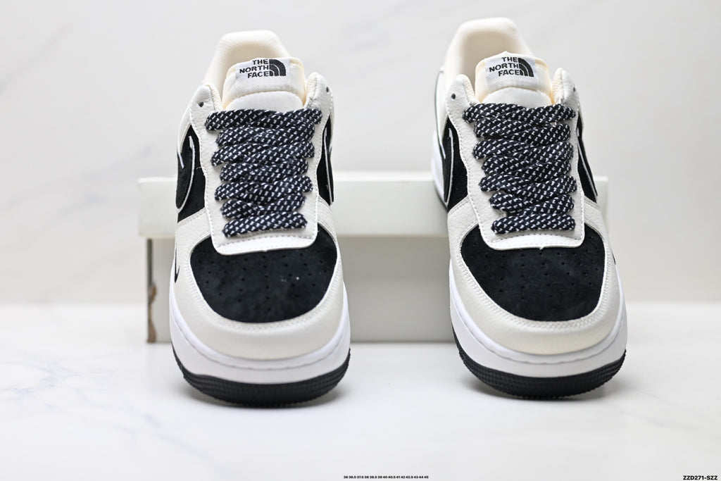 Nike Air Force 1 '07 LV8 Contrast Graphic Low-Top Sneakers – Black/White