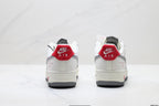 Nike Air Force 1 '07 LV8 Monogram Graphic Low-Top Sneakers – White/Grey/Red