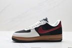 Nike Air Force 1 '07 LV8 Multi-Graphic Low-Top Sneakers – Black/Burgundy