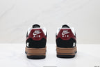 Nike Air Force 1 '07 LV8 Multi-Graphic Low-Top Sneakers – Black/Burgundy