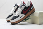 Nike Air Force 1 '07 LV8 Multi-Graphic Low-Top Sneakers – Black/Burgundy