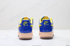 Nike Air Force 1 '07 LV8 Patent Low-Top Sneakers – Royal Blue/Yellow