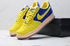 Nike Air Force 1 '07 LV8 Patent Low-Top Sneakers – Royal Blue/Yellow