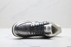Nike Air Force 1 '07 LV8 Cracked Graphic Low-Top Sneakers – Metallic Grey