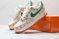 Nike Air Force 1 '07 LV8 Monogram Graphic Low-Top Sneakers – Beige/Green