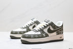 Nike Air Force 1 '07 LV8 Monogram Graphic Low-Top Sneakers – Olive/White