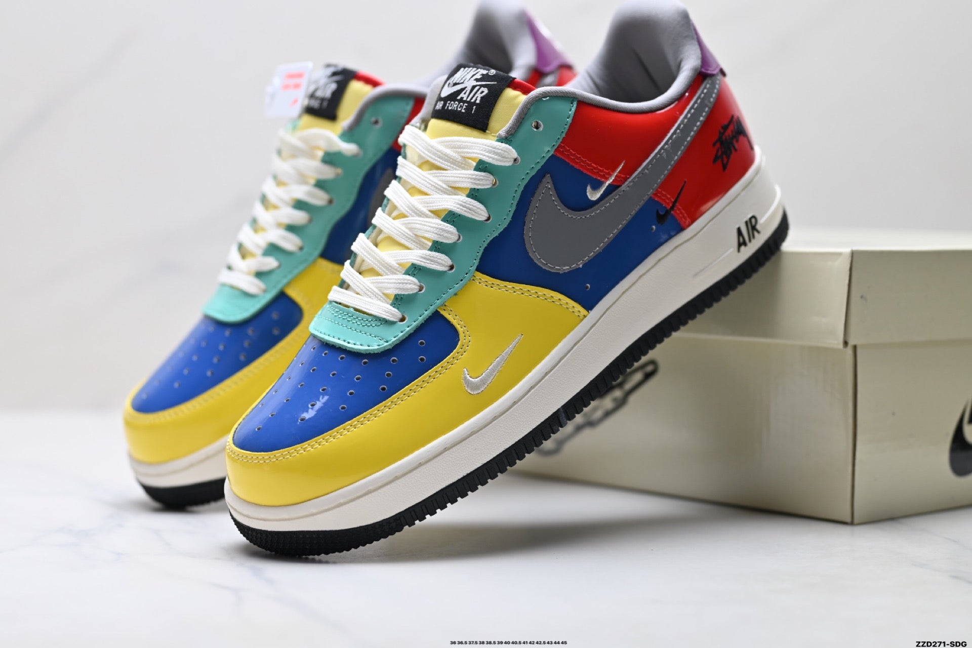 Nike Air Force 1 '07 LV8 Street Graphic Low-Top Sneakers – Multi Color