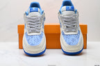Nike Air Force 1 '07 LV8 Denim Graphic Low-Top Sneakers – Cream/Blue