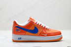 Nike Air Force 1 '07 LV8 Basketball Graphic Low-Top Sneakers – Orange/Blue