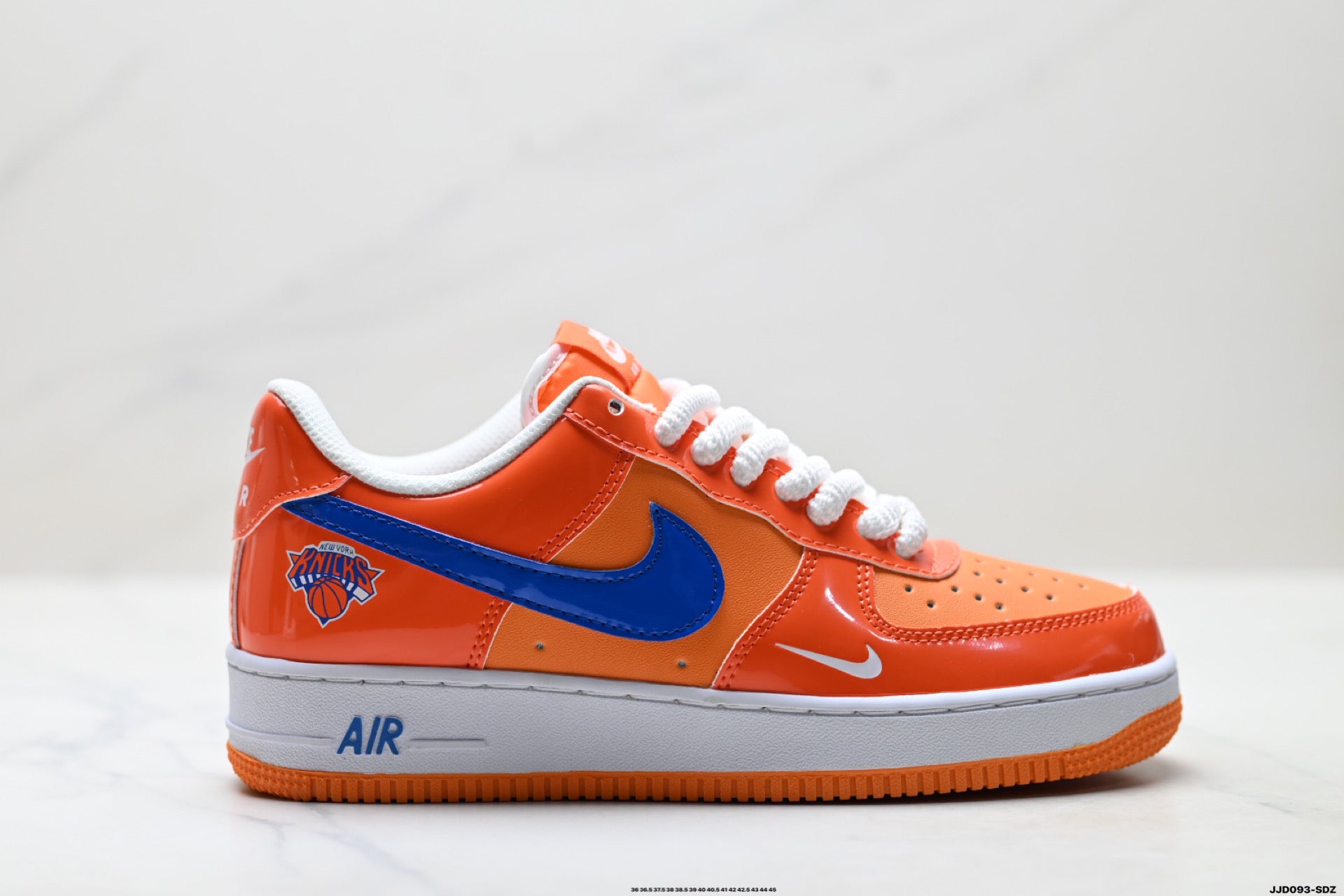 Nike Air Force 1 '07 LV8 Basketball Graphic Low-Top Sneakers – Orange/Blue