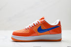Nike Air Force 1 '07 LV8 Basketball Graphic Low-Top Sneakers – Orange/Blue