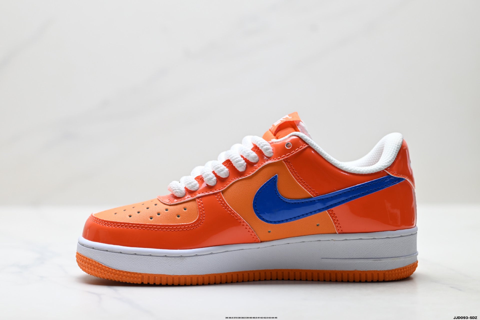 Nike Air Force 1 '07 LV8 Basketball Graphic Low-Top Sneakers – Orange/Blue