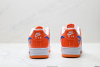 Nike Air Force 1 '07 LV8 Basketball Graphic Low-Top Sneakers – Orange/Blue