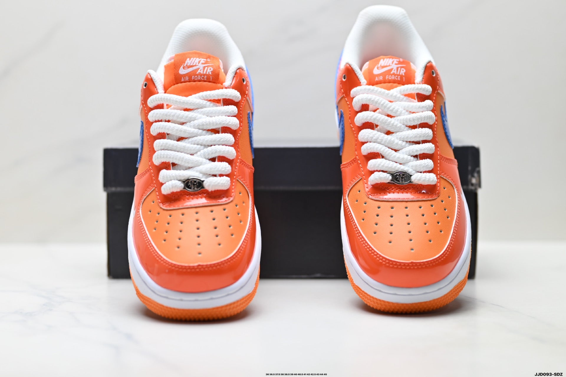 Nike Air Force 1 '07 LV8 Basketball Graphic Low-Top Sneakers – Orange/Blue