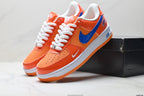 Nike Air Force 1 '07 LV8 Basketball Graphic Low-Top Sneakers – Orange/Blue
