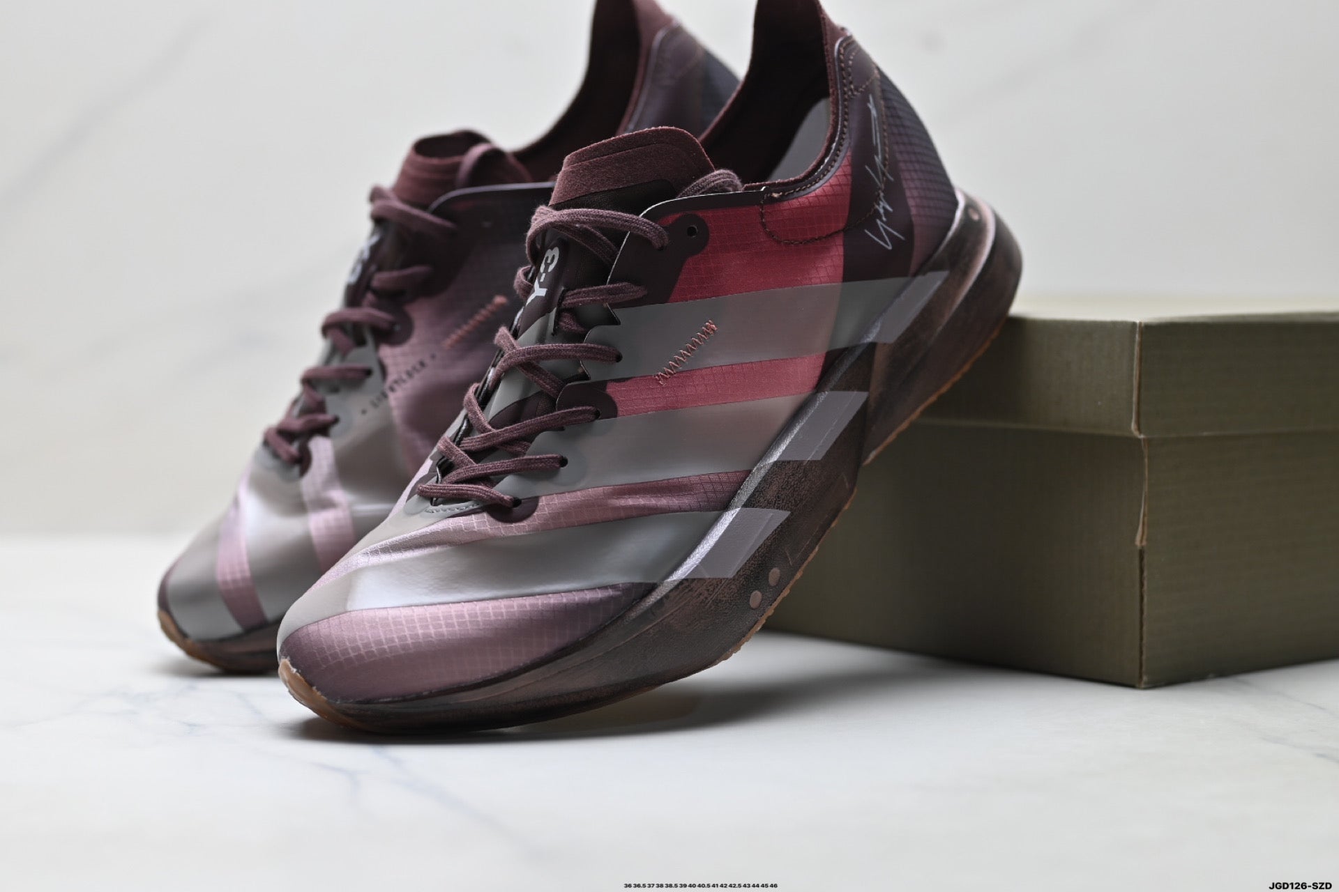 adidas Y-3 Adios Pro 4 Running Shoes – Burgundy