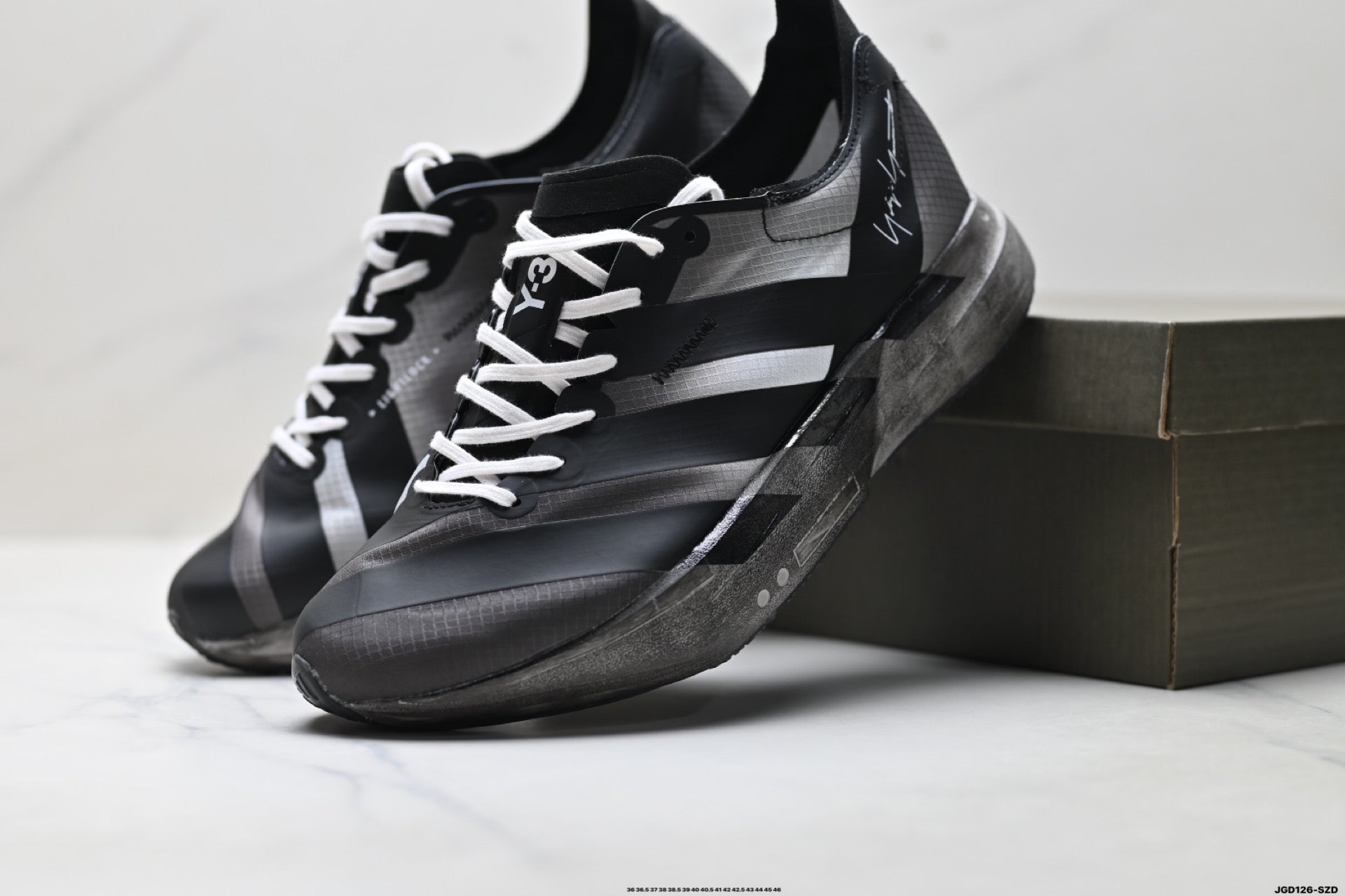 adidas Y-3 Adios Pro 4 Running Shoes – Black/Grey