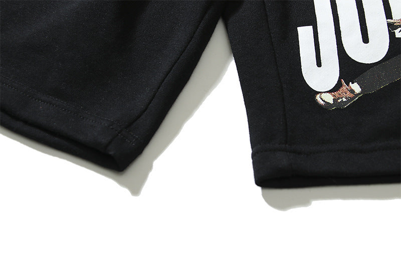 Jordan Unisex Cotton Graphic Lettering Shorts